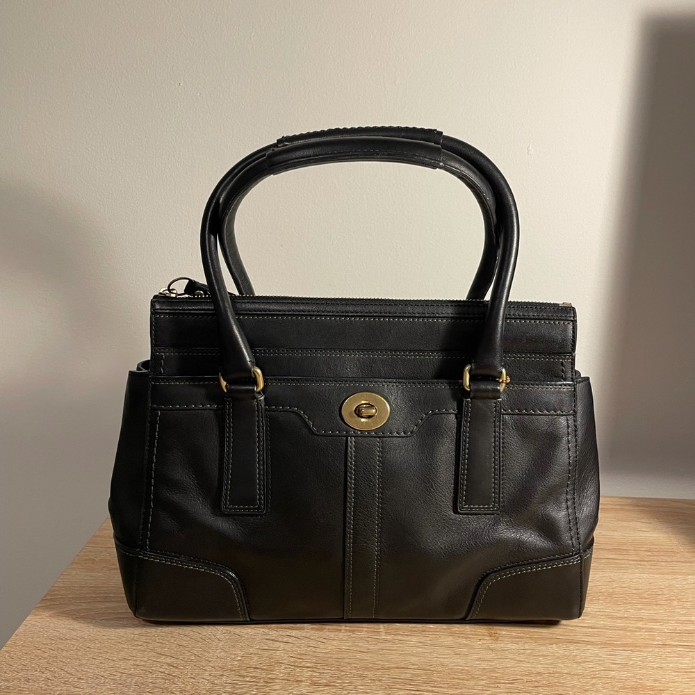 Coach Black Leather Bag